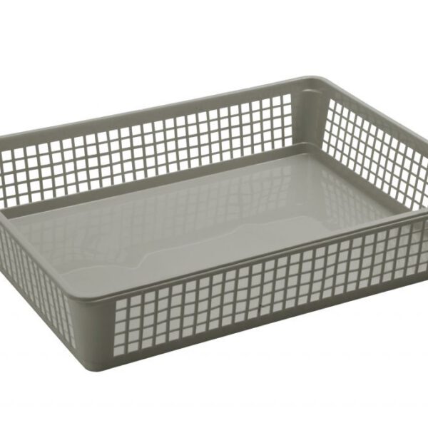 Unique line mini basket dove gray 24x32xh6 cm