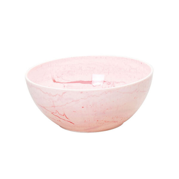 Insalatiera Ø 16 x h 6,5 cm - Lt. 0,750 marmo rosa, verde e blu