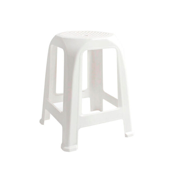 Sgabello "Aroa" bianco 26 x 26 x 47 cm