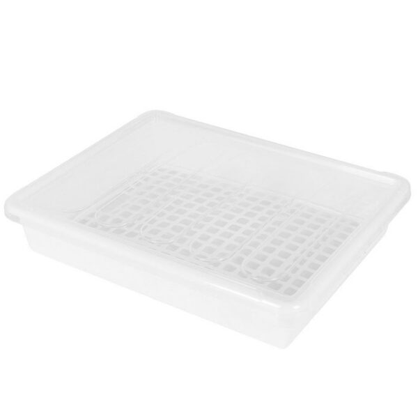 Cestino multiuso bianco con coperchio e griglia 4 Lt “Bob”